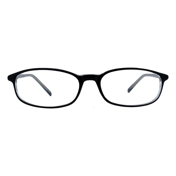 Limited Edition Park Ave Black Crystal Oval Eyeglasses 52-18-140 - Picture 3 of 6